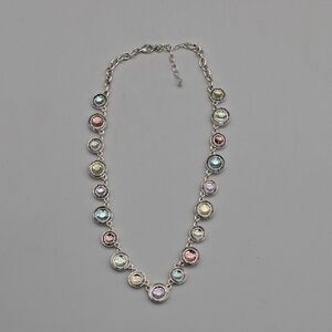Napier Silver With Multi Colored Beads